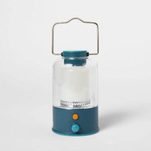 Open Box - Embark - Rechargeable Large LED Portable Camp Lantern Teal  Blue